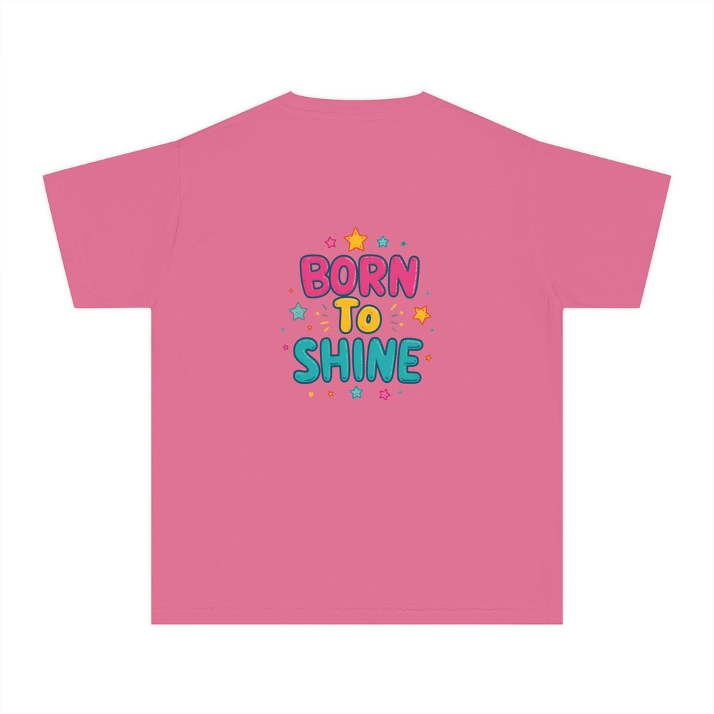 Born to Shine Youth T-Shirt — Colorful Kids Graphic Tee