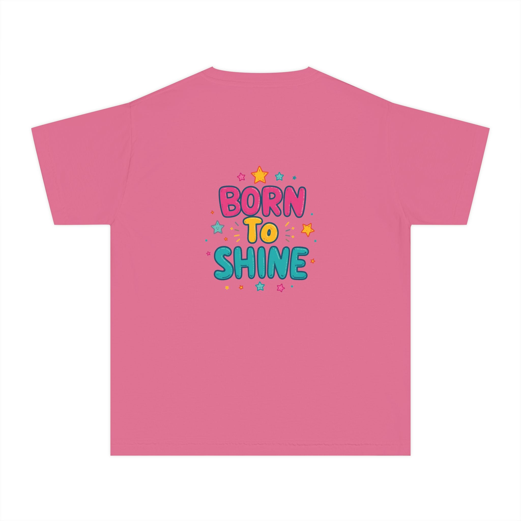 Born to Shine Youth T-Shirt — Colorful Kids Graphic Tee