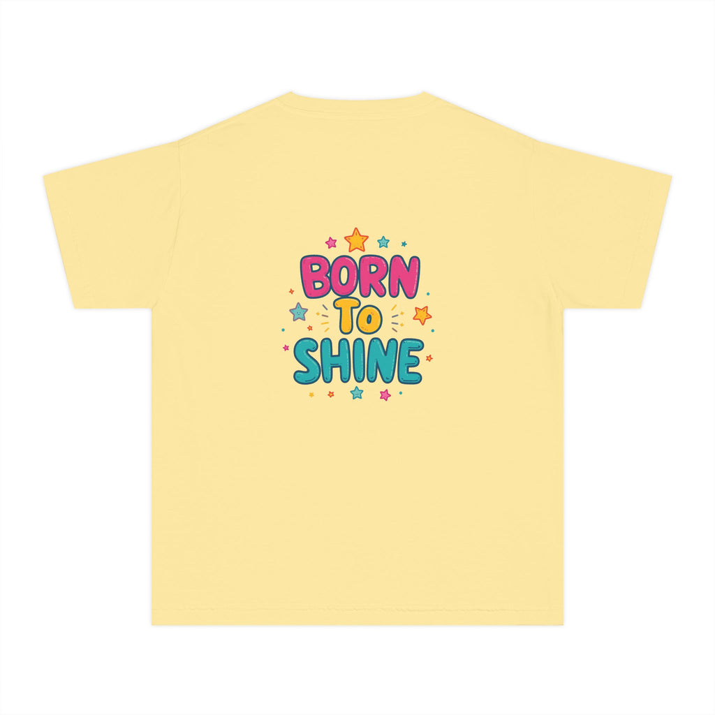 Born to Shine Youth T-Shirt — Colorful Kids Graphic Tee