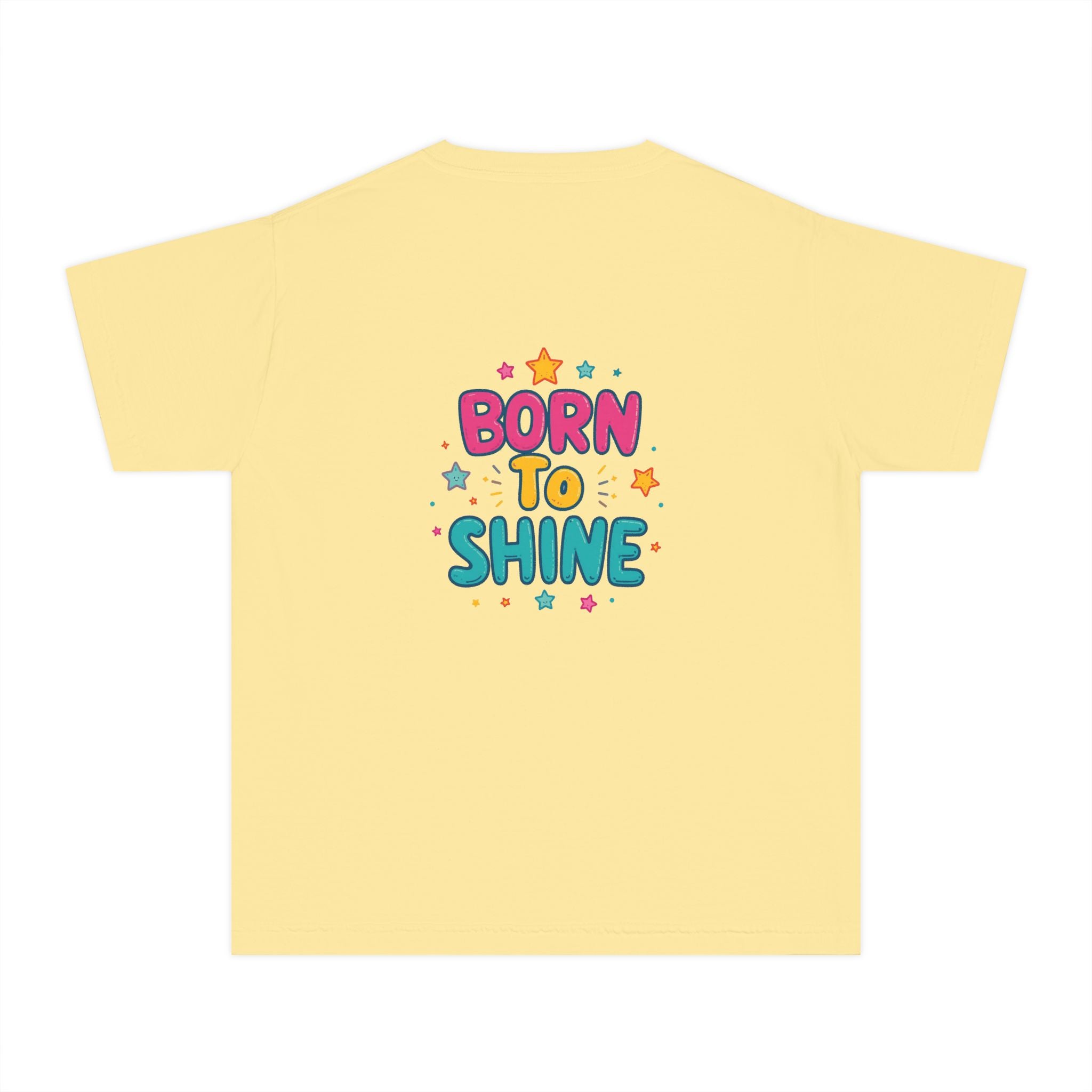 Born to Shine Youth T-Shirt — Colorful Kids Graphic Tee