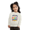 1st Grade Toddler Sweatshirt — Colorful Back-to-School Crewneck for Kids