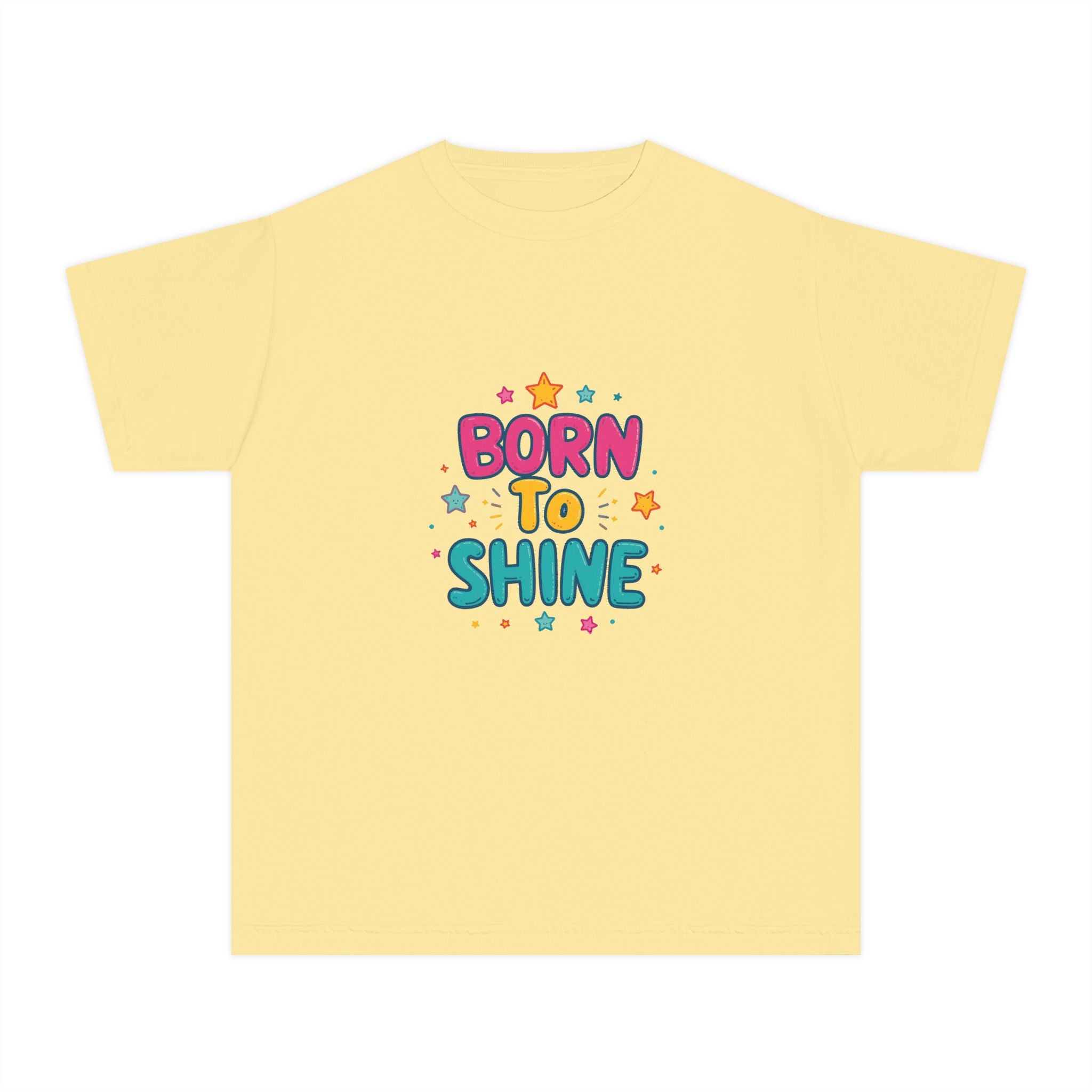 Born to Shine Youth T-Shirt — Colorful Kids Graphic Tee