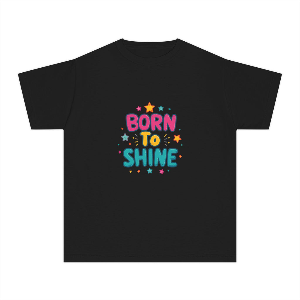 Born to Shine Youth T-Shirt — Colorful Kids Graphic Tee