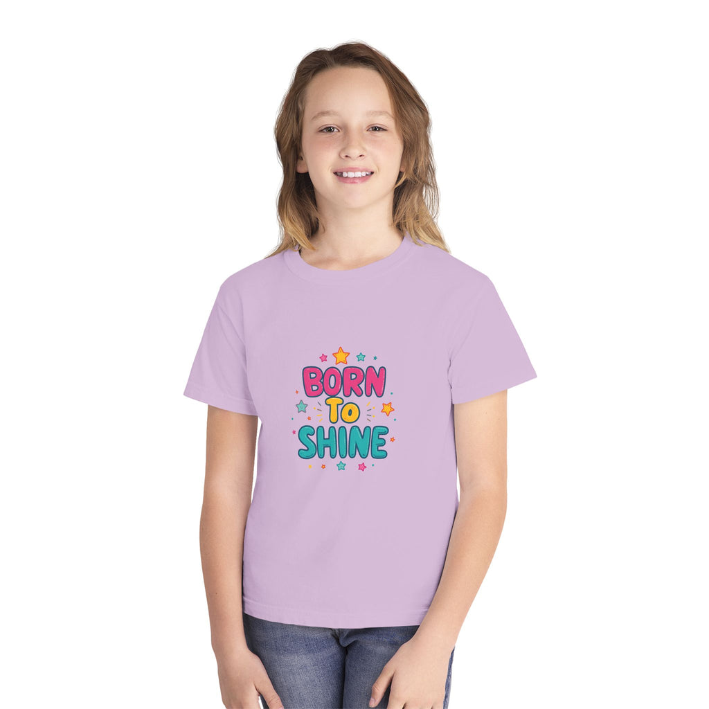 Born to Shine Youth T-Shirt — Colorful Kids Graphic Tee