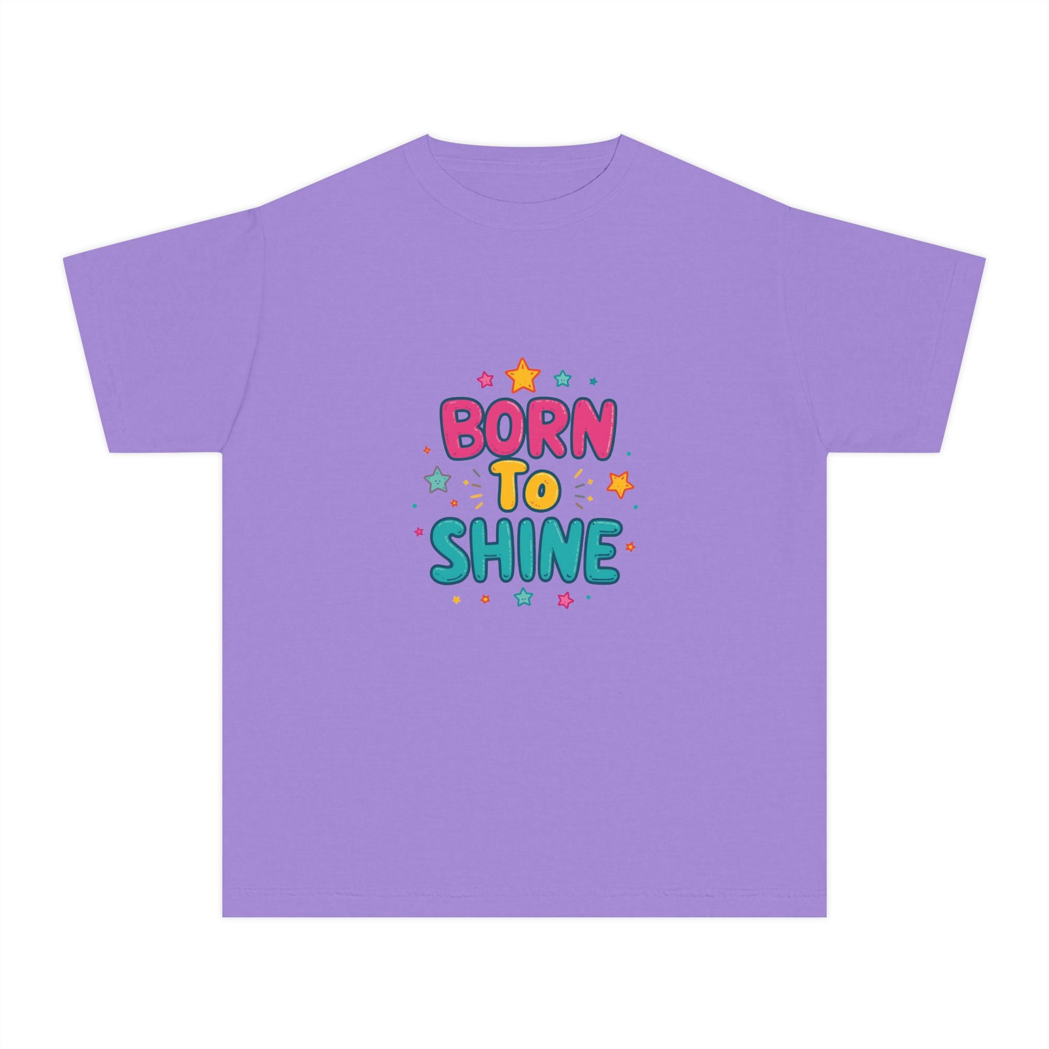 Born to Shine Youth T-Shirt — Colorful Kids Graphic Tee