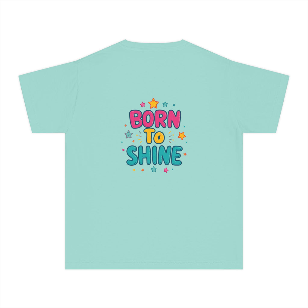 Born to Shine Youth T-Shirt — Colorful Kids Graphic Tee