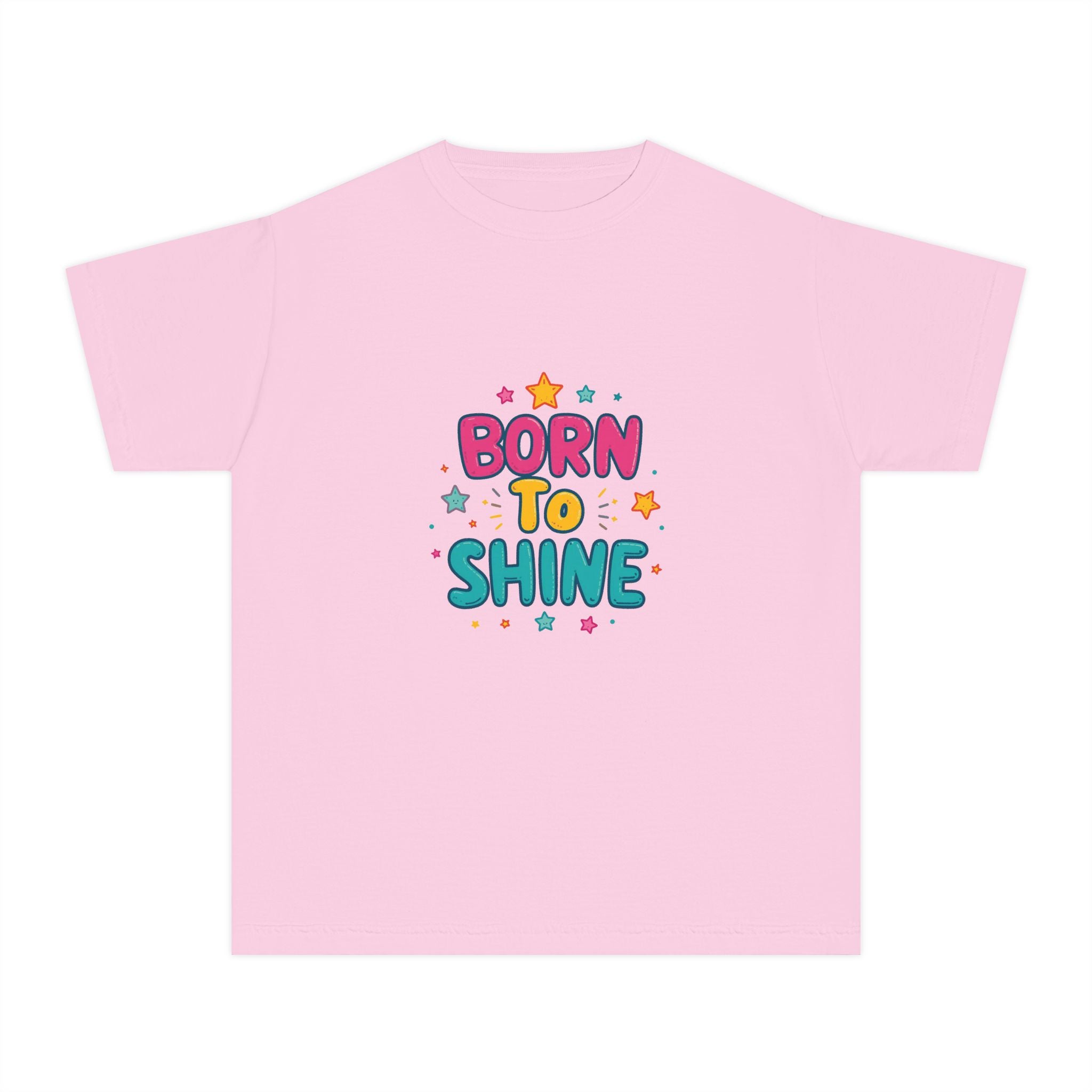 Born to Shine Youth T-Shirt — Colorful Kids Graphic Tee