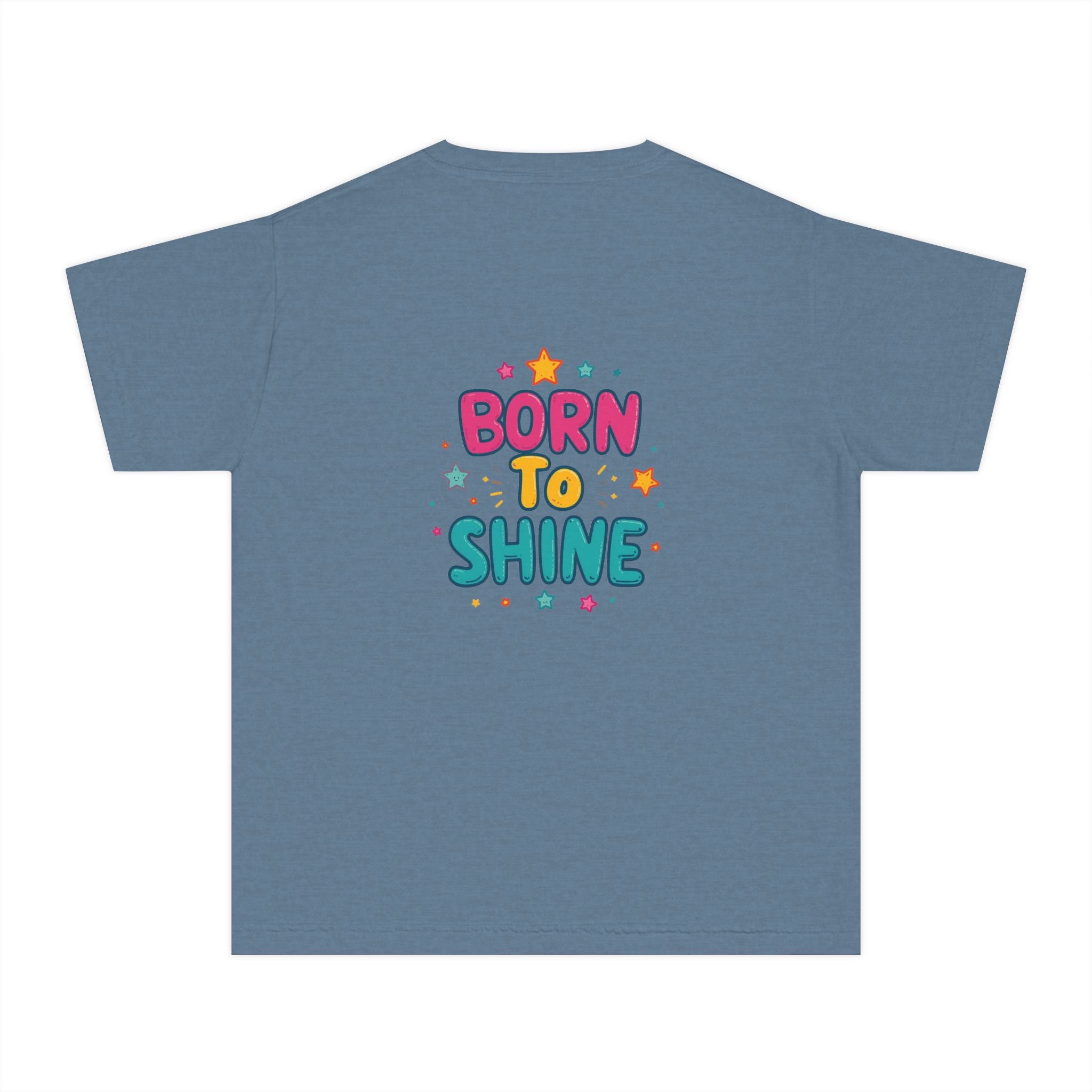Born to Shine Youth T-Shirt — Colorful Kids Graphic Tee