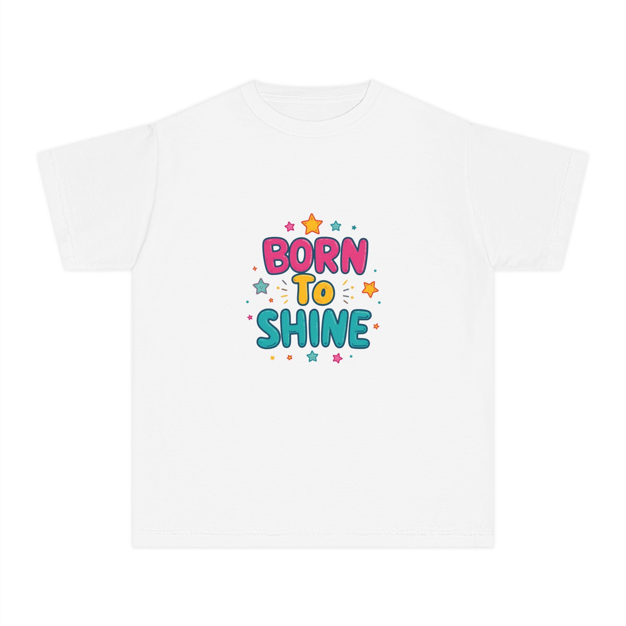 Born to Shine Youth T-Shirt — Colorful Kids Graphic Tee