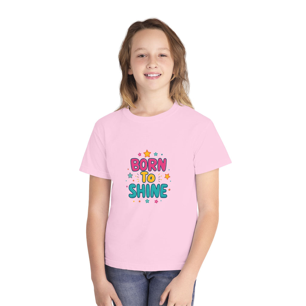 Born to Shine Youth T-Shirt — Colorful Kids Graphic Tee