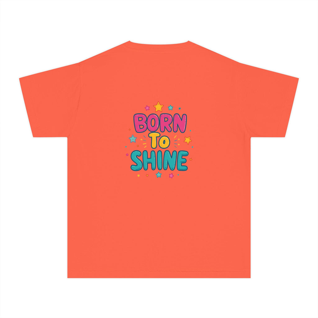 Born to Shine Youth T-Shirt — Colorful Kids Graphic Tee