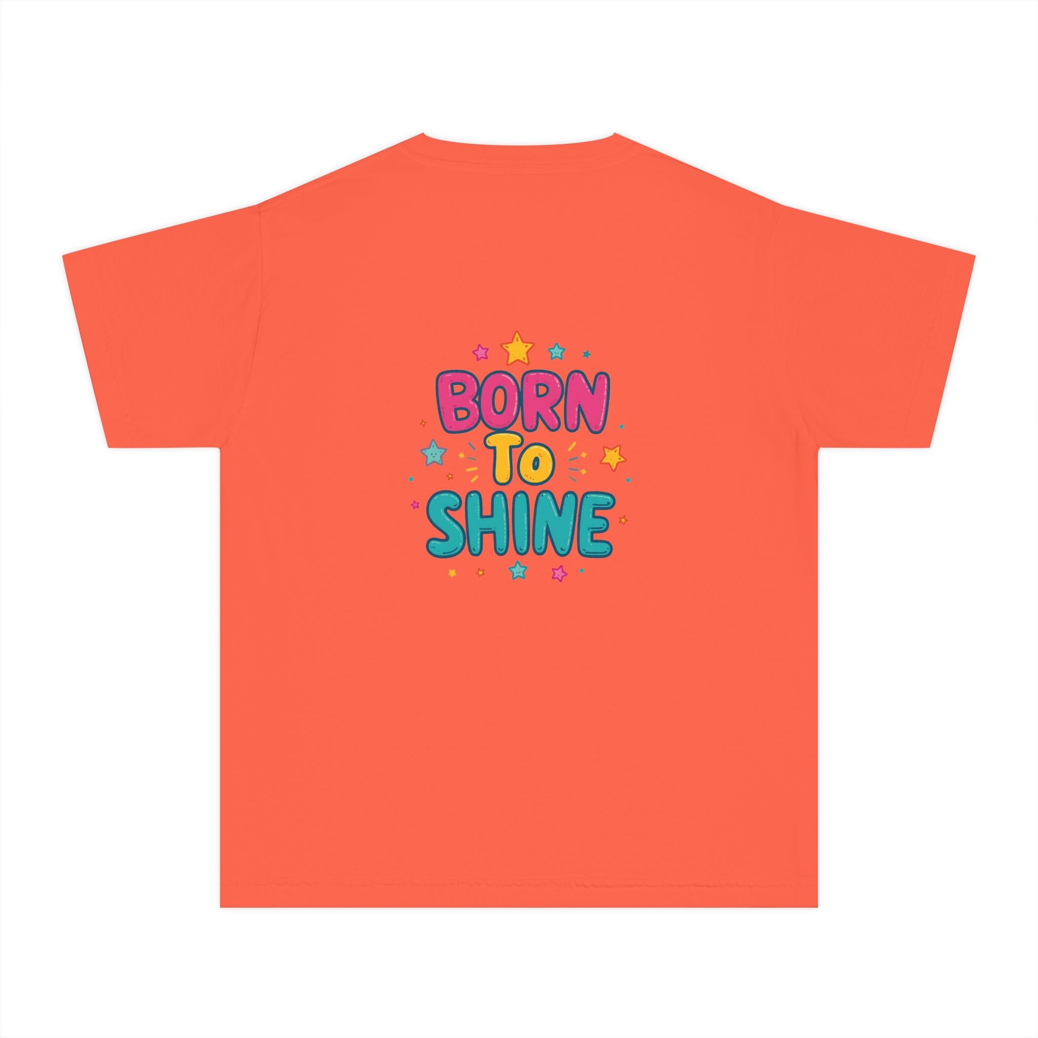 Born to Shine Youth T-Shirt — Colorful Kids Graphic Tee