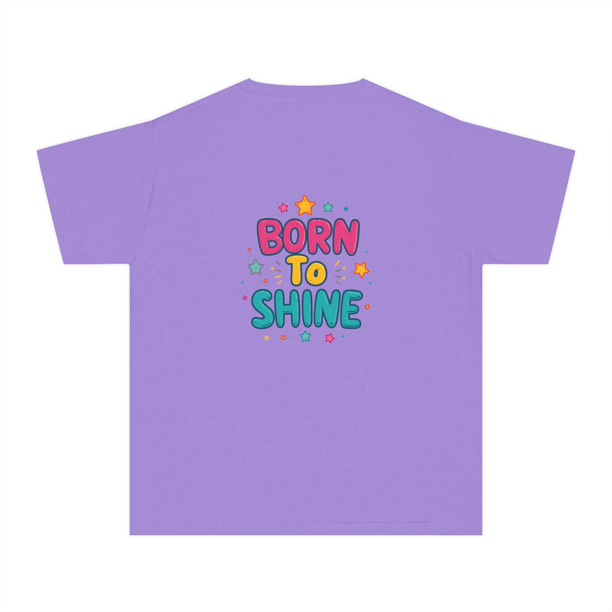 Born to Shine Youth T-Shirt — Colorful Kids Graphic Tee