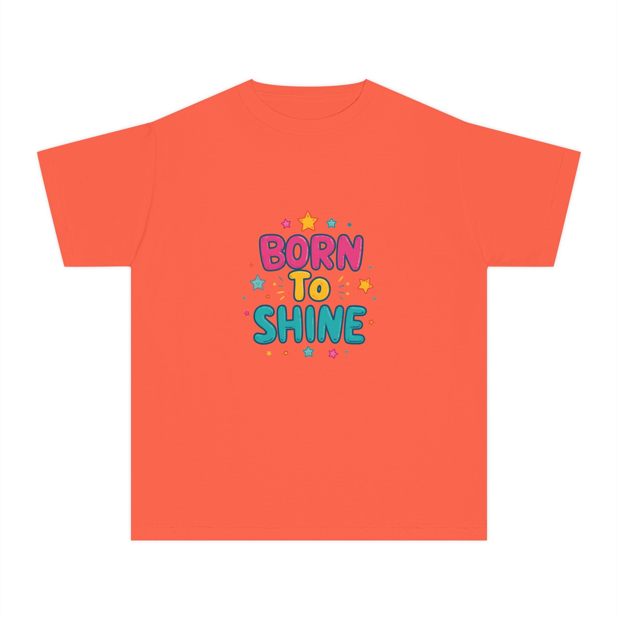 Born to Shine Youth T-Shirt — Colorful Kids Graphic Tee