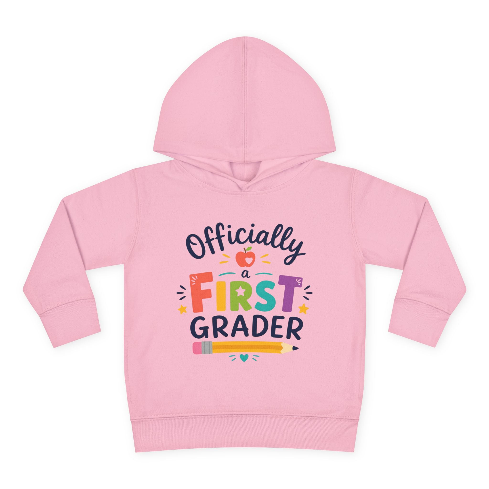 Officially a First Grader Toddler Hoodie — Back to School Pullover