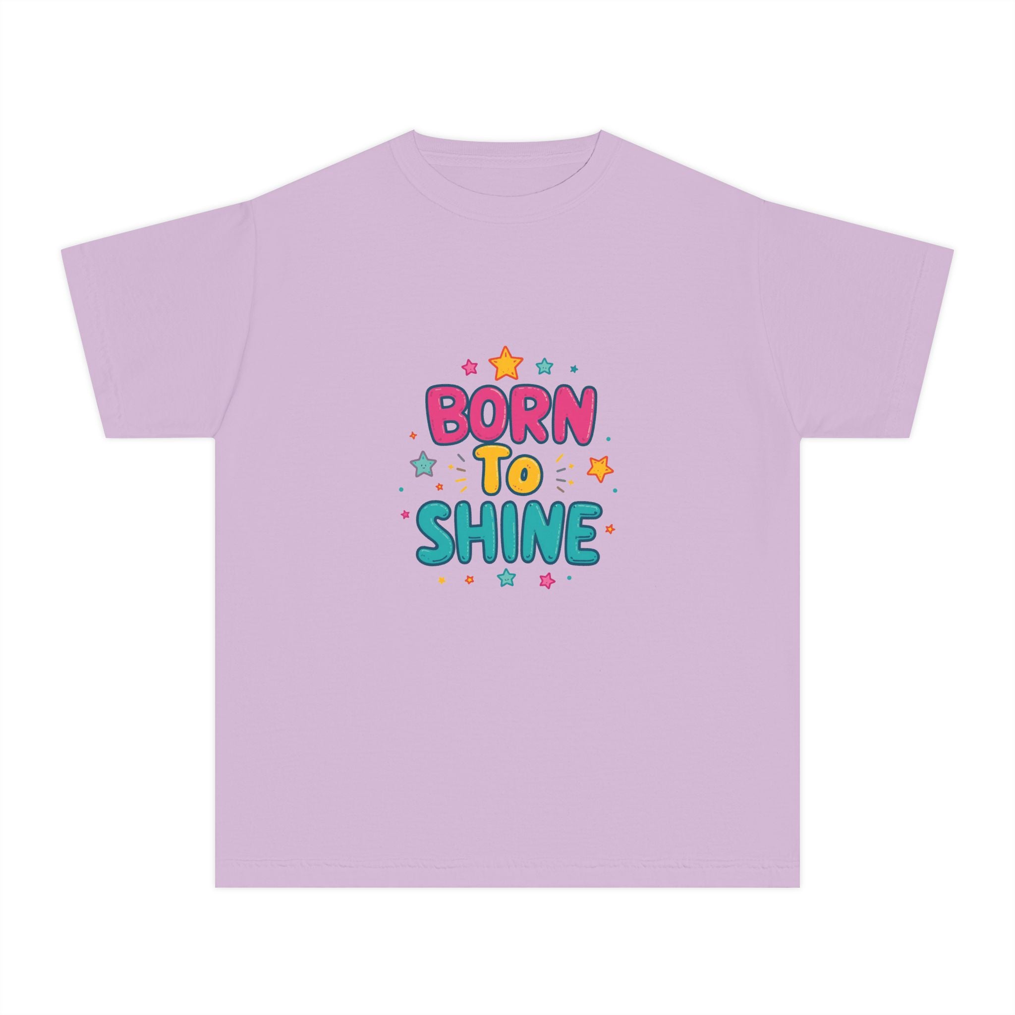 Born to Shine Youth T-Shirt — Colorful Kids Graphic Tee