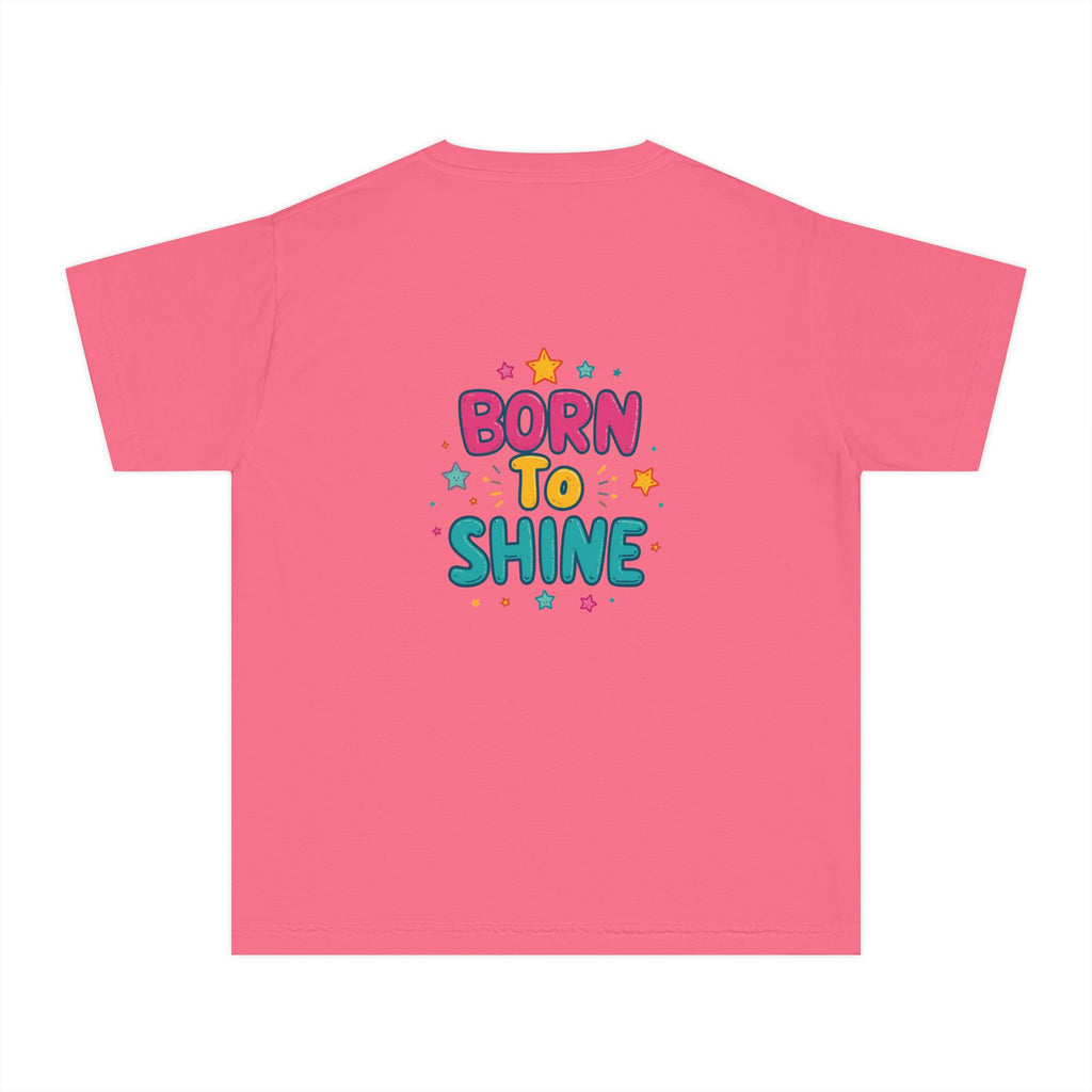 Born to Shine Youth T-Shirt — Colorful Kids Graphic Tee