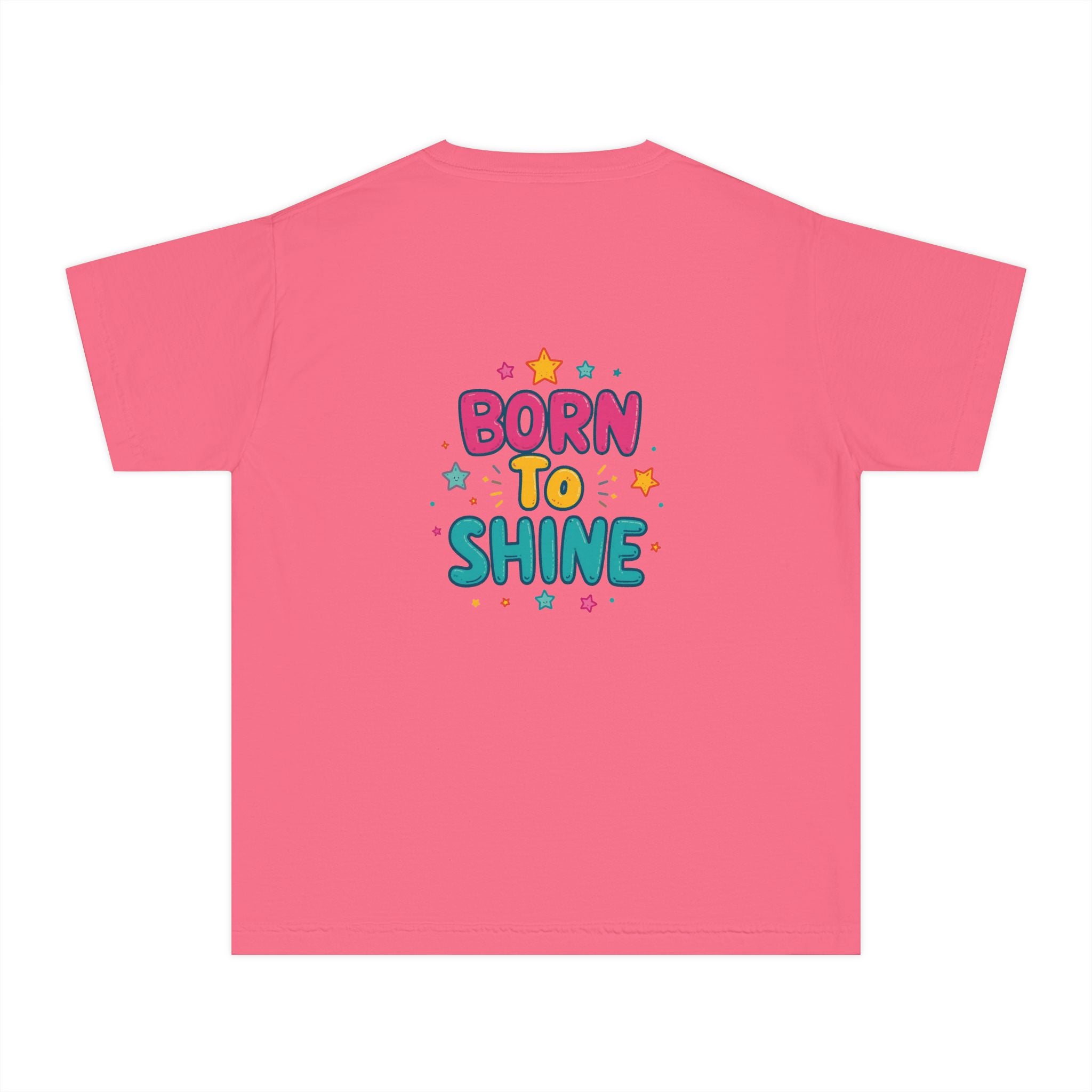 Born to Shine Youth T-Shirt — Colorful Kids Graphic Tee