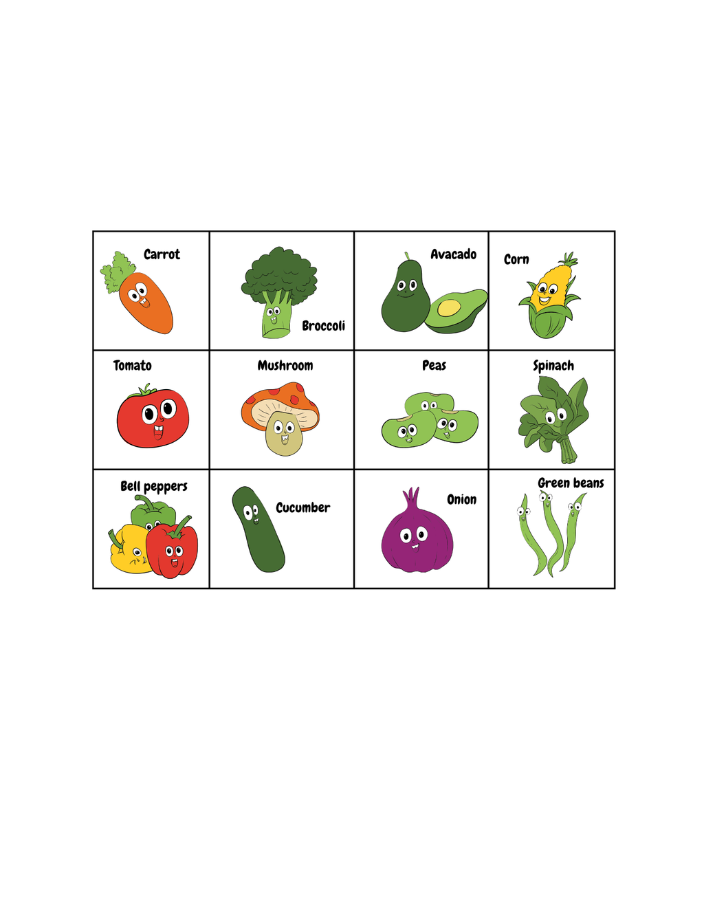 Make your own veggie plate - Activity