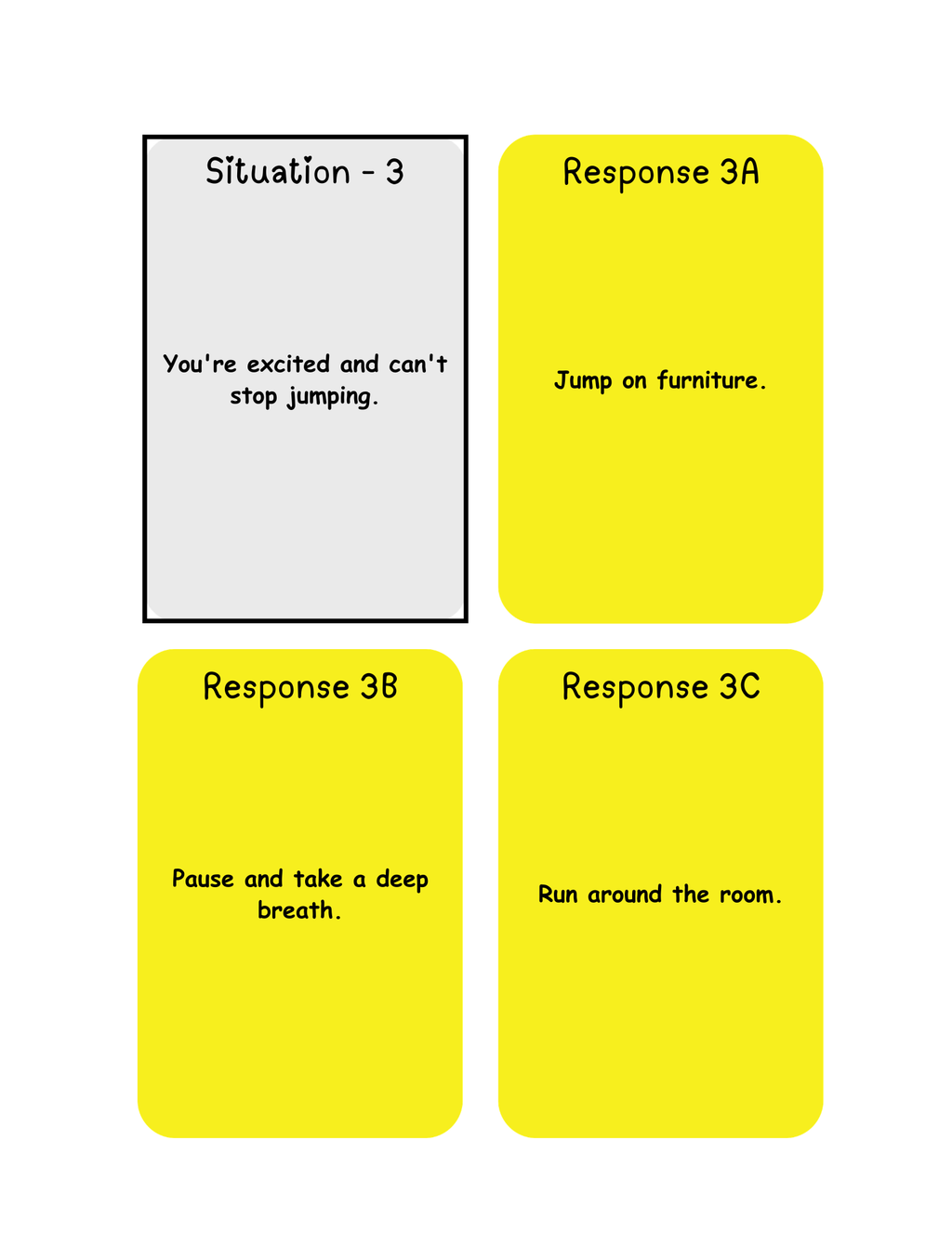 Self-Control Activity Sheet