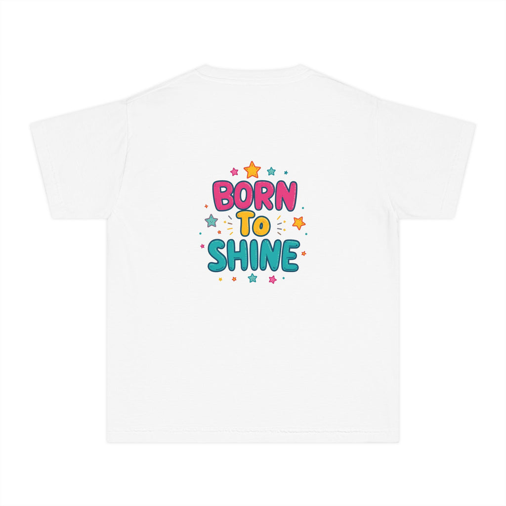 Born to Shine Youth T-Shirt — Colorful Kids Graphic Tee
