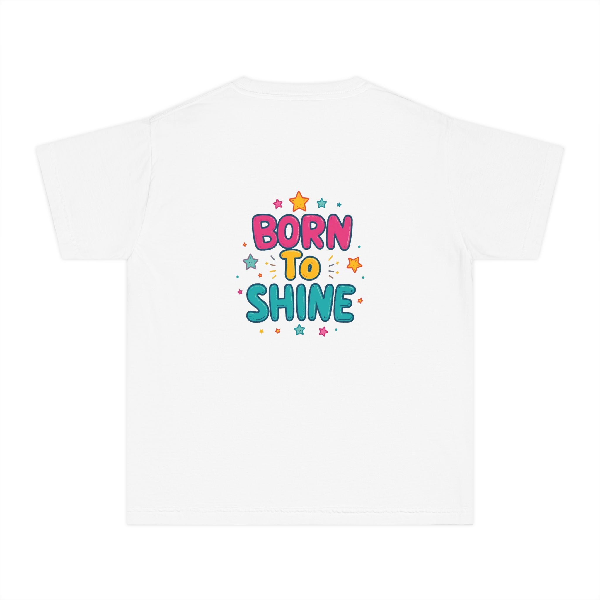 Born to Shine Youth T-Shirt — Colorful Kids Graphic Tee