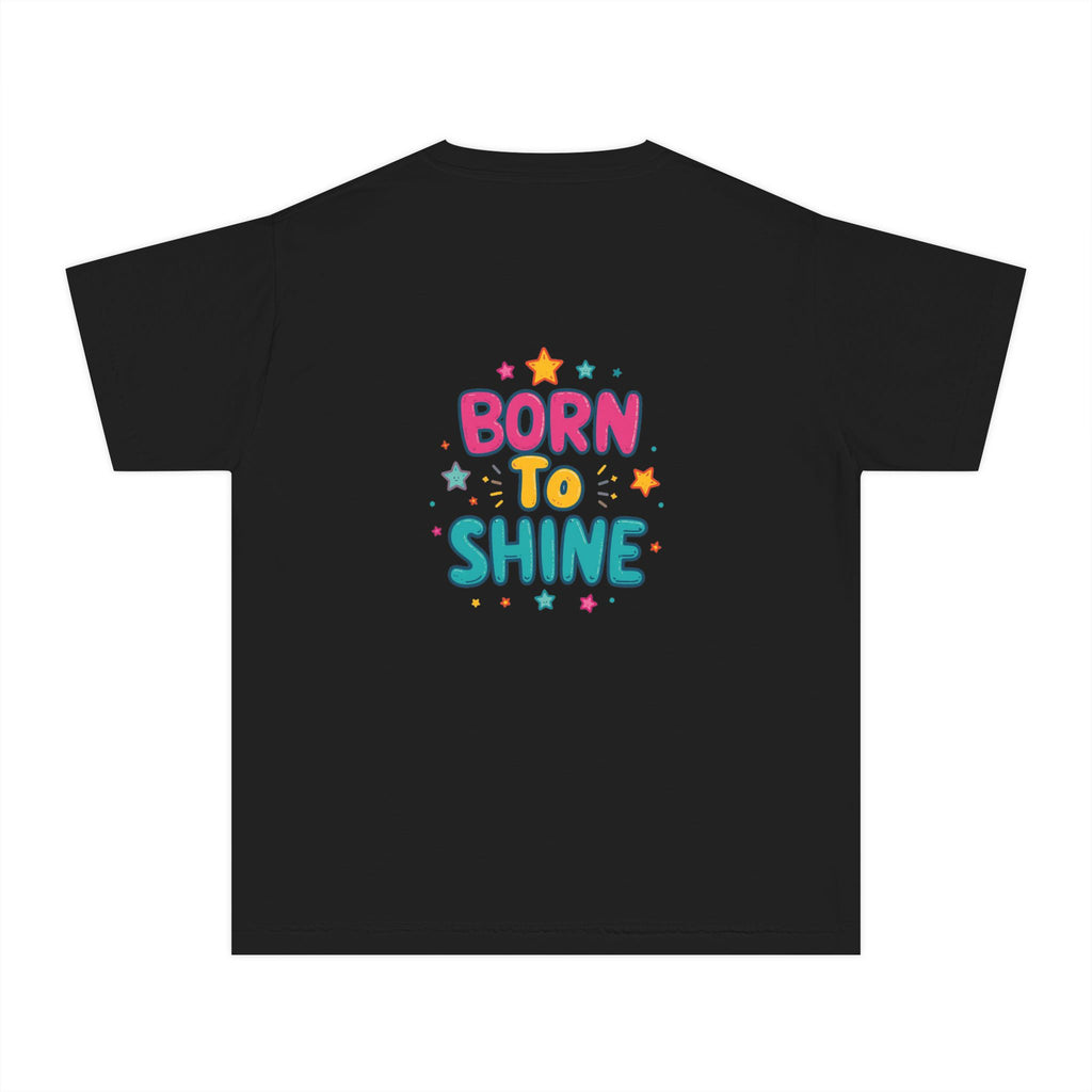 Born to Shine Youth T-Shirt — Colorful Kids Graphic Tee