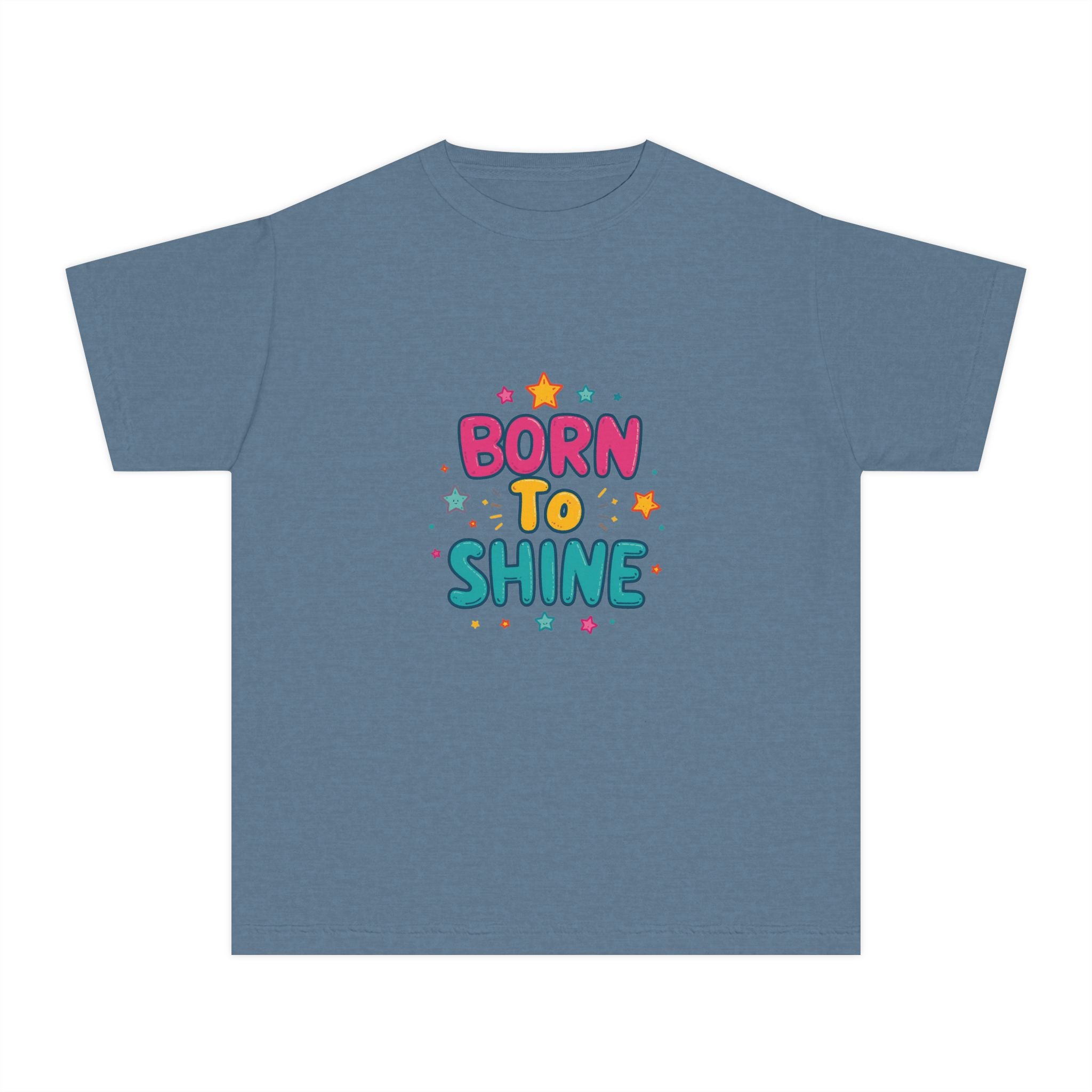 Born to Shine Youth T-Shirt — Colorful Kids Graphic Tee