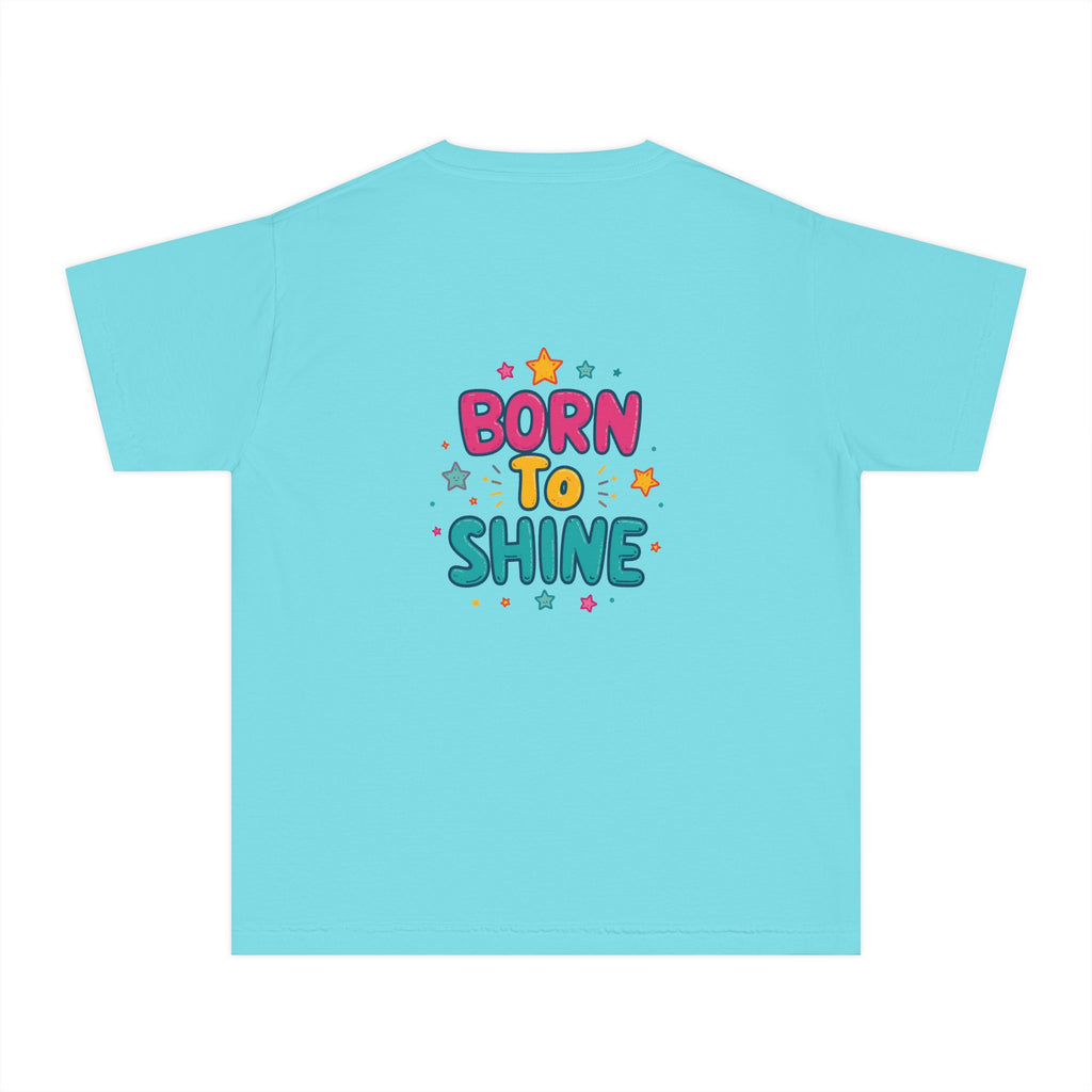 Born to Shine Youth T-Shirt — Colorful Kids Graphic Tee