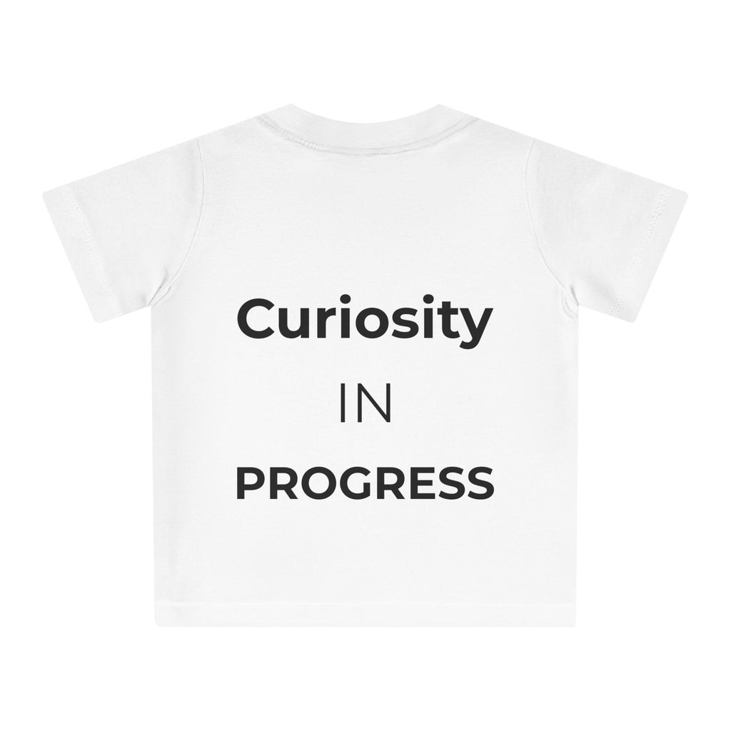 Little Thinker Baby T-Shirt — "Curiosity in Progress" Graphic Tee for Babies