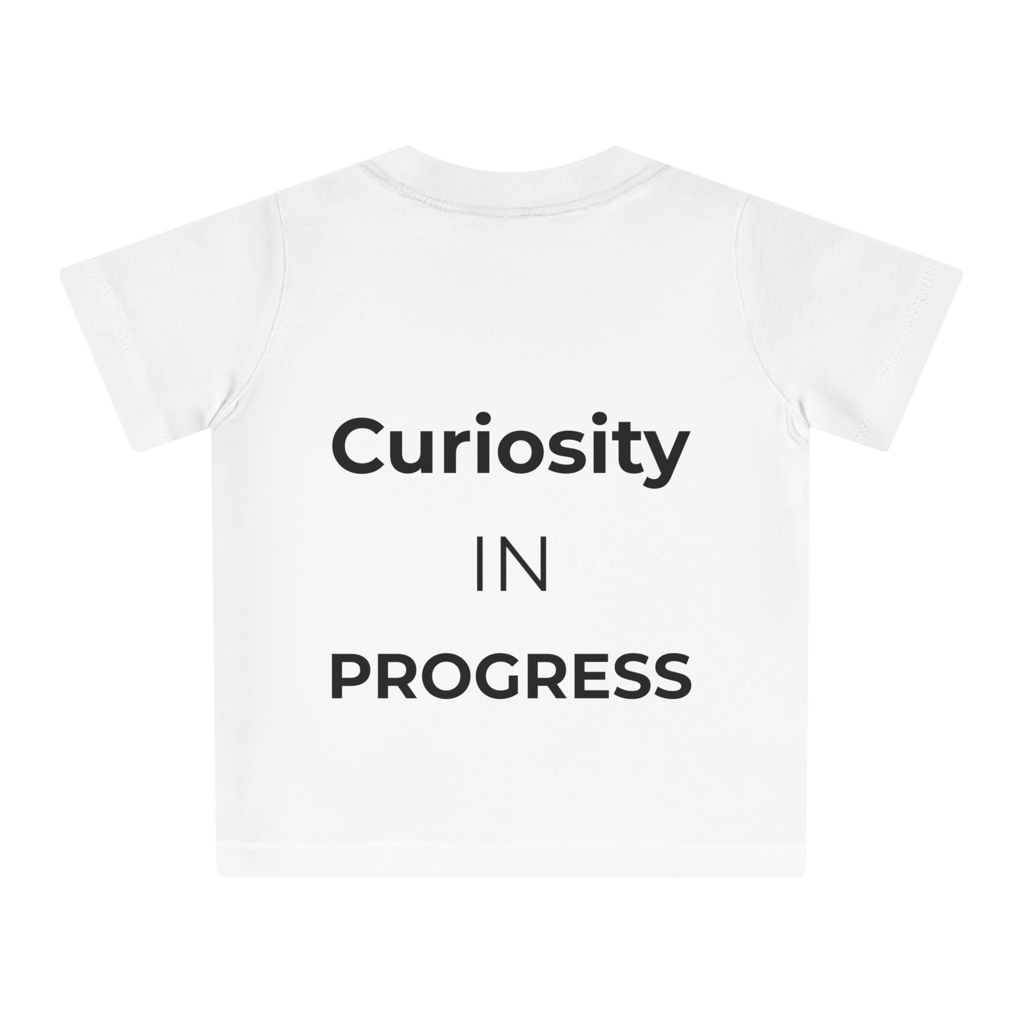 Little Thinker Baby T-Shirt — "Curiosity in Progress" Graphic Tee for Babies