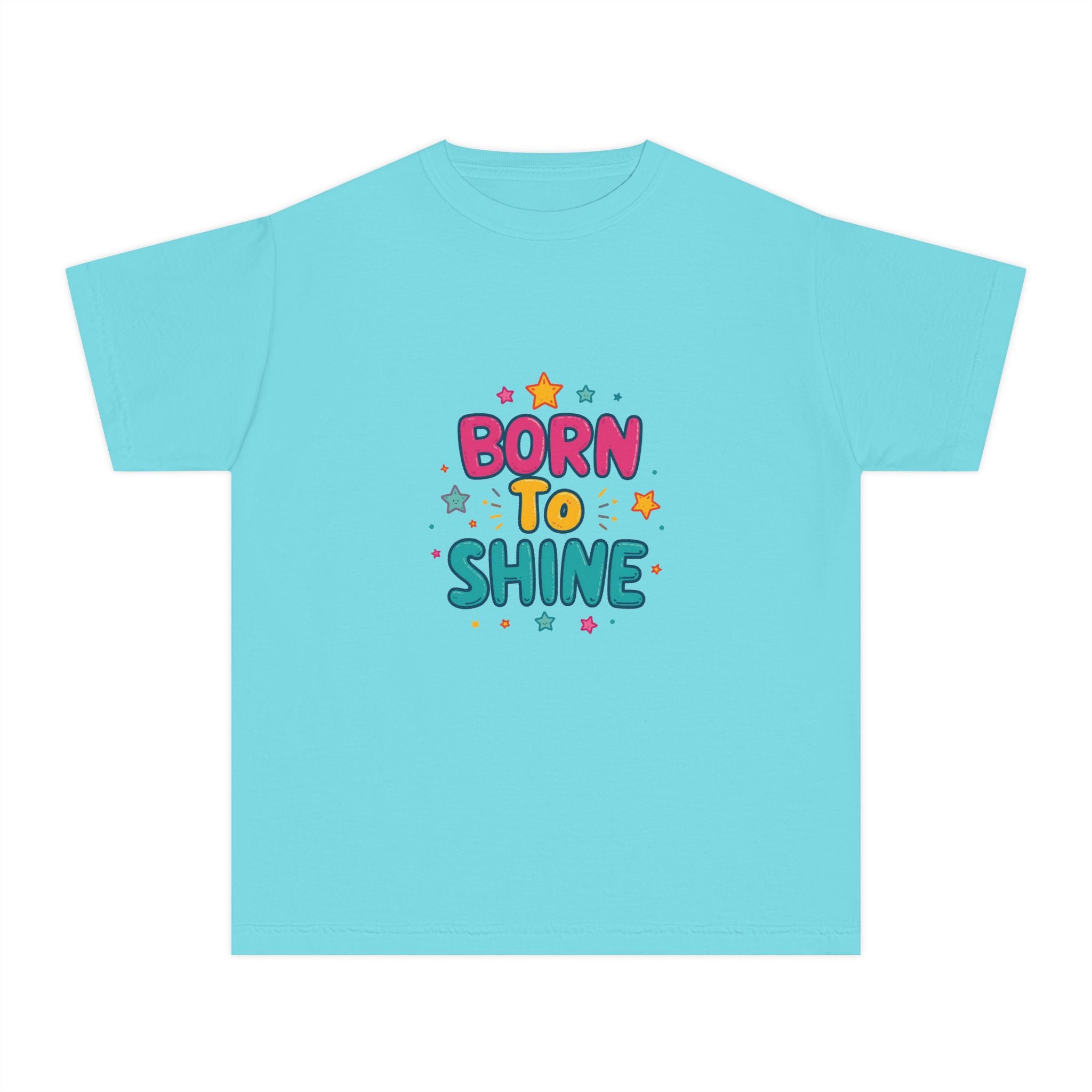 Born to Shine Youth T-Shirt — Colorful Kids Graphic Tee