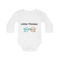Baby Bodysuit — "Little Thinker" Long-Sleeve Organic Onesie (Curiosity In Progress)