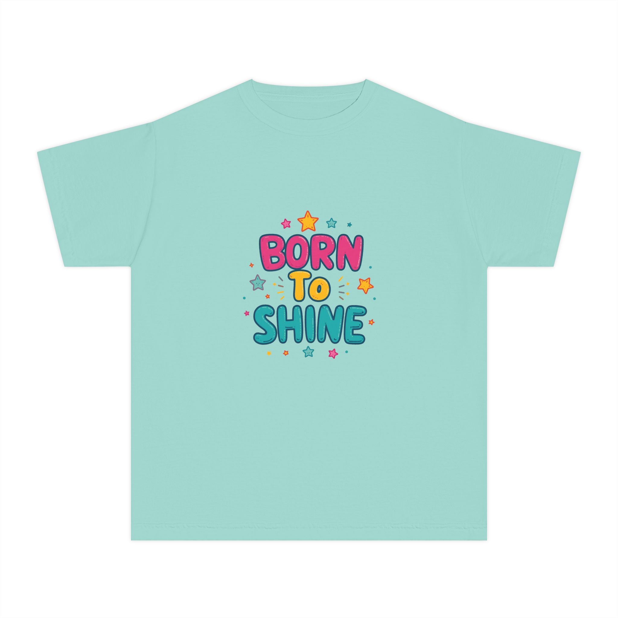 Born to Shine Youth T-Shirt — Colorful Kids Graphic Tee