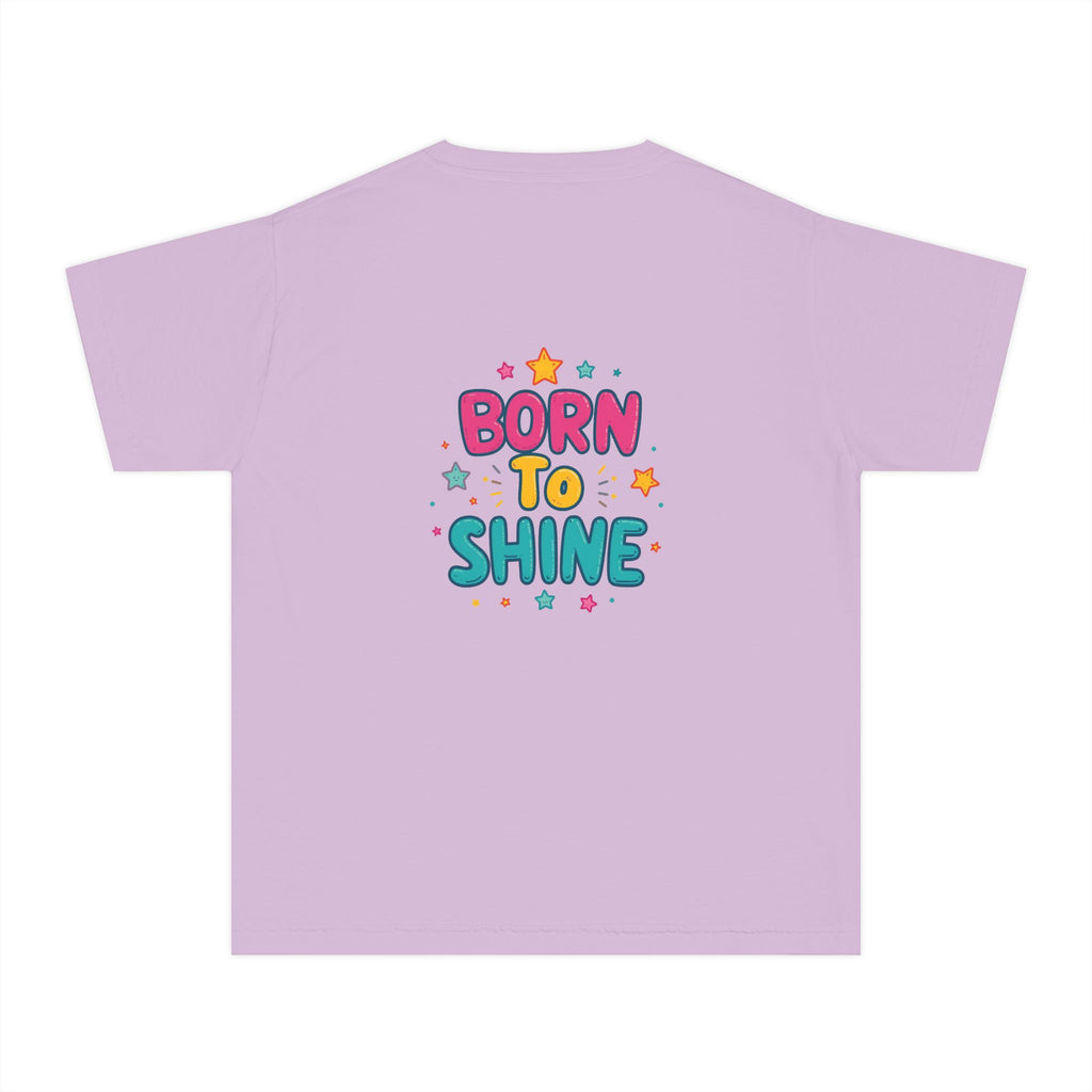 Born to Shine Youth T-Shirt — Colorful Kids Graphic Tee