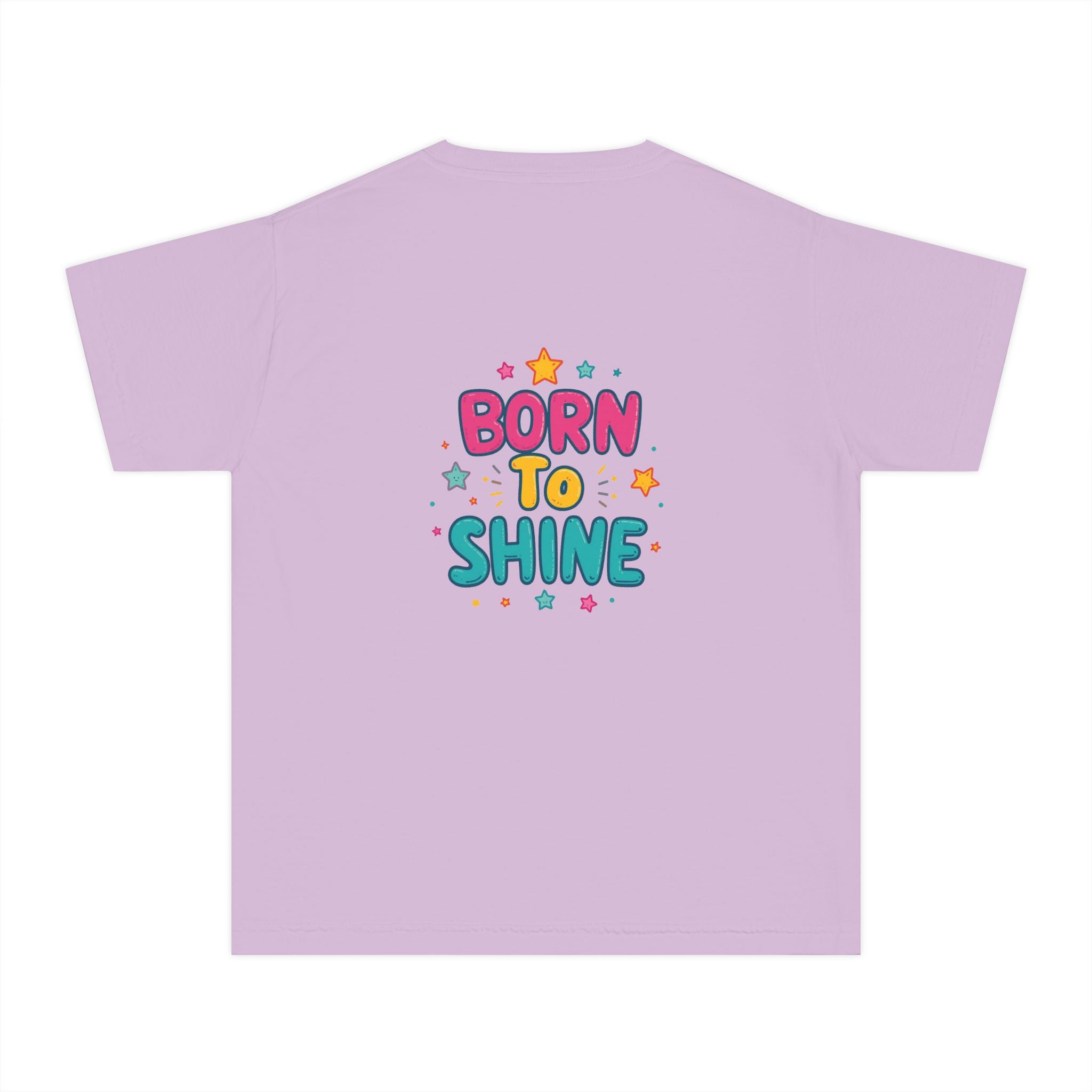 Born to Shine Youth T-Shirt — Colorful Kids Graphic Tee