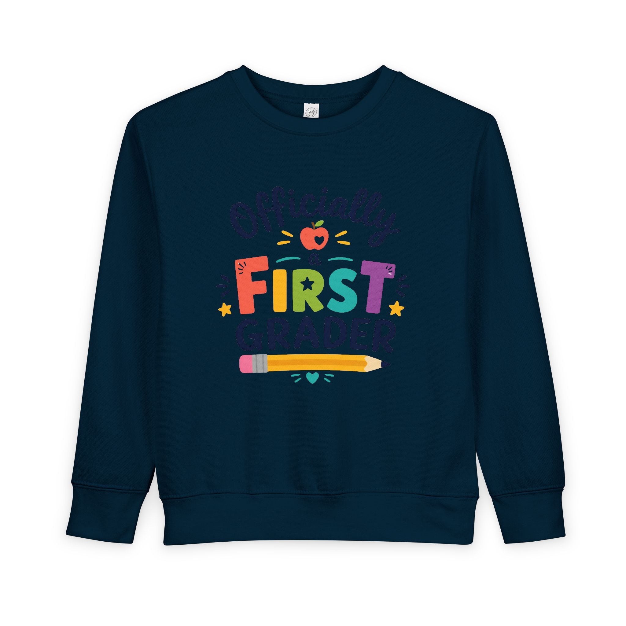 1st Grade Toddler Sweatshirt — Colorful Back-to-School Crewneck for Kids