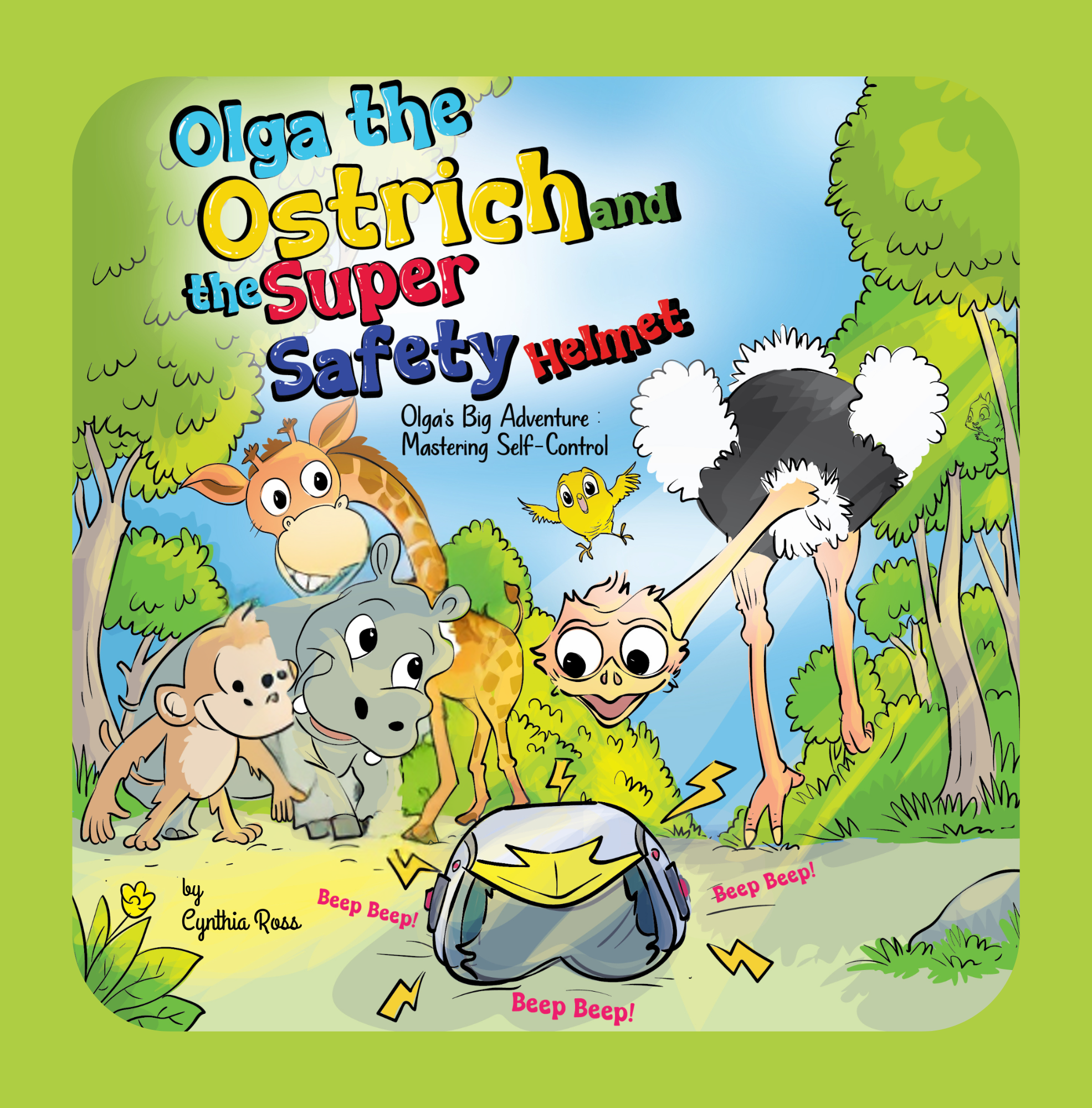 Olga the Ostrich, and the super safety helmet!